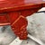 Paint Red Lacquer Chinoiserie Bench W/ Storage Drawers For Sale - Image 7 of 8