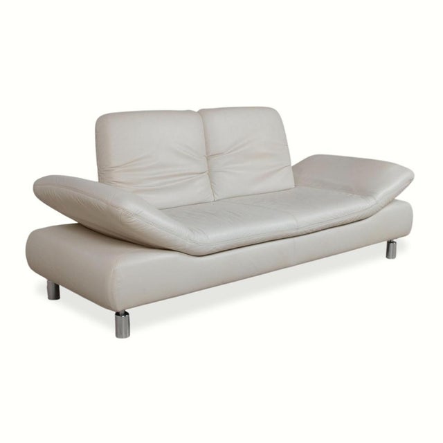 Modern Leather Rivoli Two-Seater Sofa with Manual Function from Koinor For Sale - Image 3 of 18