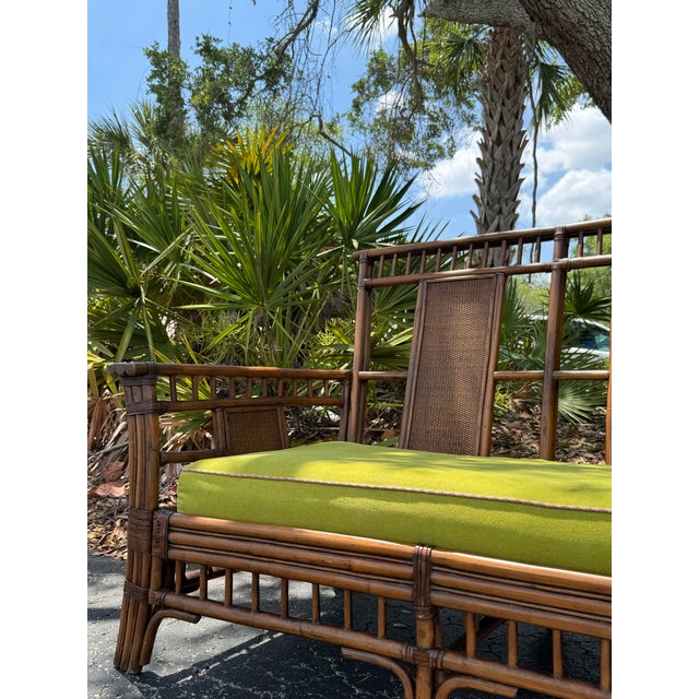A charming vintage bamboo settee reimagined with a fresh, Palm Beach–inspired perspective. This beautifully constructed...