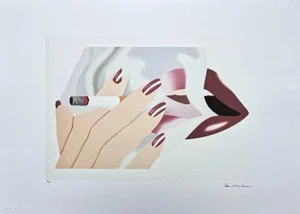 1990s After Tom Wesselmann " Smoker Iii" Pop Art Serigraph