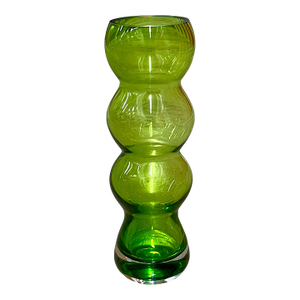 Vintage Schott Zwiesel "Arte Nova" Emerald Glass Totem Vase