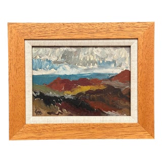Göran Brunius, Landscape, 1960s, Oil on Panel, Framed For Sale