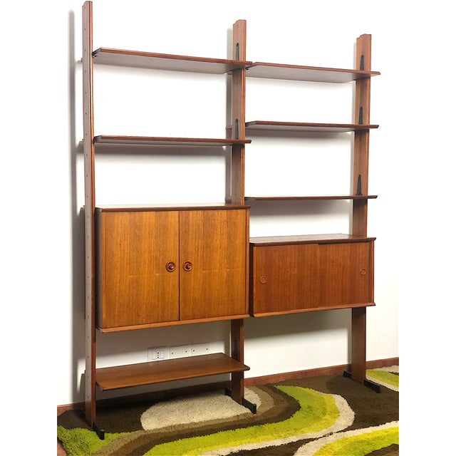 Vintage Two-Bay Bookcase, 1960s For Sale - Image 12 of 17