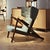 Grasshopper Armchair in Wood and Fabric by Finn Juhl For Sale - Image 4 of 13
