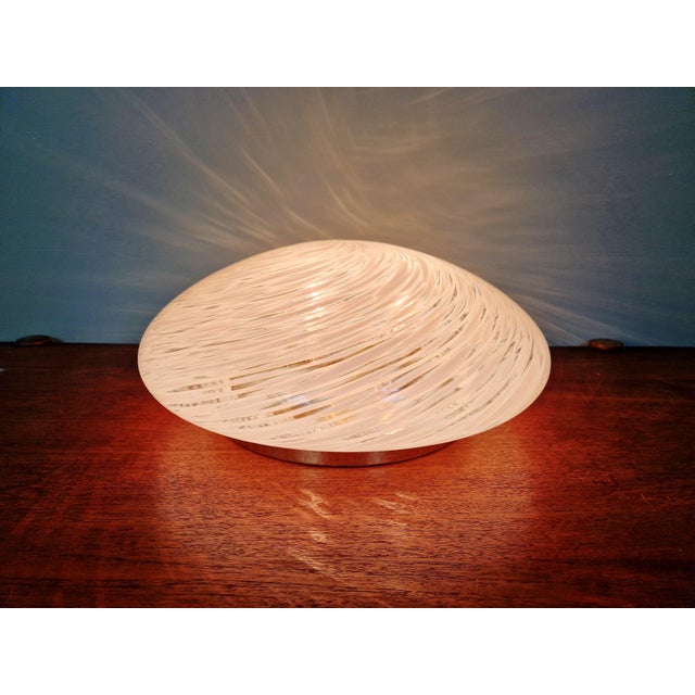 Ceiling Light in Brass and White Murano Glass, Hillebrand Lightning, 1970s from Hillebrand Lighting For Sale - Image 11 of 18