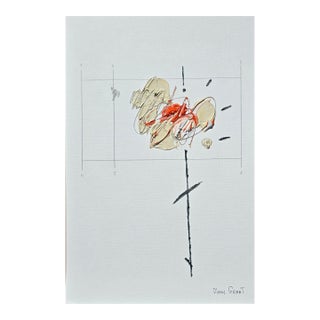 9.5" by 14.2" Unframed Organic Modern Original Botanical Floral Painting For Sale