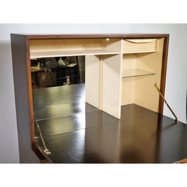 Wood Mid-Century Modern Secretaire in Teak, 1960s For Sale - Image 7 of 10