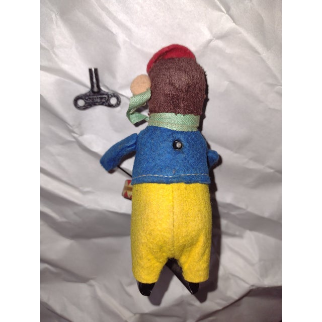 1920s Vintage Schuco Wind Up Drummer Monkey Toy Germany -- With Key. For Sale - Image 6 of 13