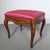 French Louis XV Pink Tufted Ottoman For Sale - Image 4 of 7