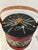 Vintage Standing Tole Painted Wood Sewing Box For Sale - Image 4 of 6
