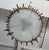 Metal Spanish Feathered Crown Ceiling Fixture For Sale - Image 7 of 12