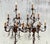 Cinnamon Vintage Boho Patinated Crystal Teardrop Floor Chandelier Lamps - a Pair For Sale - Image 8 of 12