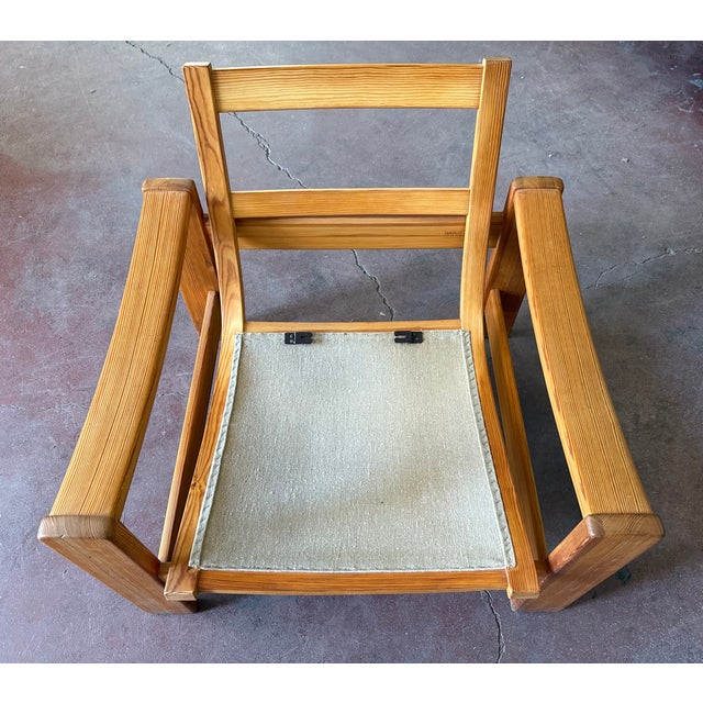 Brown Vintage Scandinavian Lounge Chair by Yngve Ekström for Swedese, 1960s For Sale - Image 8 of 9