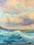 1970s Vintage Original Impressionist Seascape Beach Painting For Sale - Image 5 of 7