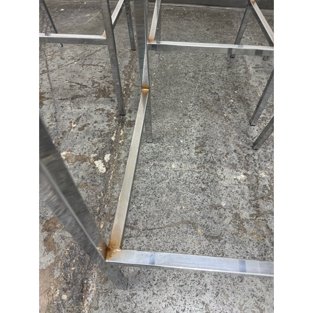 Cb2 Vapor Clear Acrylic Bar Stools, Set of Four For Sale - Image 10 of 12