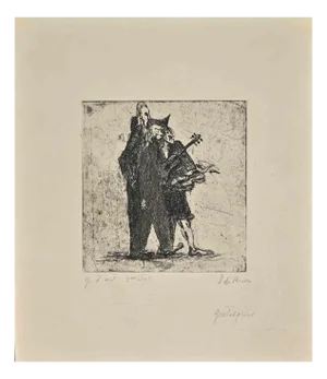 Grotesques, Original Drypoint, Mid 19th-Century
