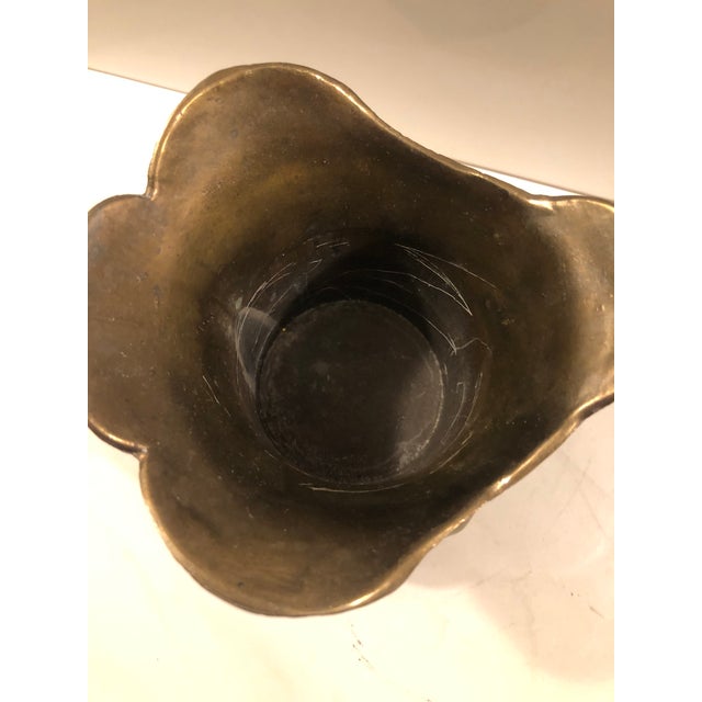 1980s 1980s Italian Brass Pitcher / Vase For Sale - Image 5 of 6