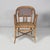 Italian Art Nouveau chairs with armrest in rattan and light blue rattan, early 1900s Pair of chairs with armrest in finely...