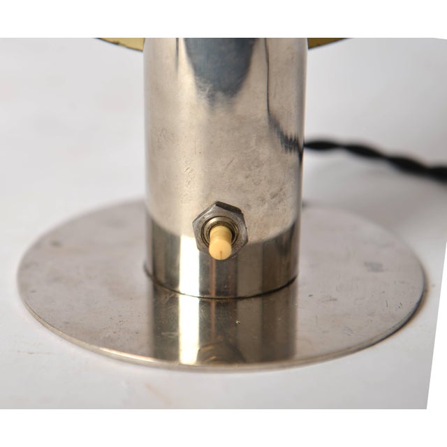 Bauhaus Bauhaus Functionalist Nickel-Plated Desk Lamp, 1930s For Sale - Image 3 of 9