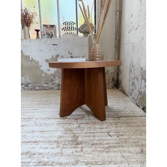 Wood Constructivist Mahogany Side Table, 1950s For Sale - Image 7 of 18