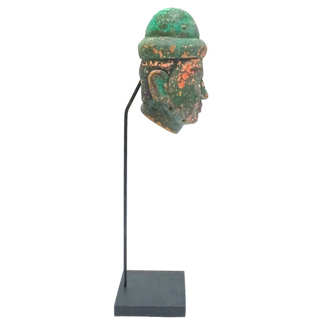 Figurative Antique Burmese Puppet Head For Sale - Image 3 of 6