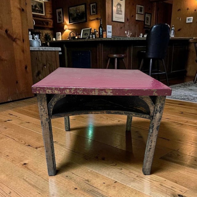 Vintage Painted Tavern Americana Poker Card Game Table For Sale - Image 16 of 17