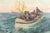 Charles Murray Padday (English, 1868-1954), Pilot Boat Crew, Oil on Canvas, 1898, signed and dated lower left, giltwood...