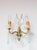 1960s Vintage French Wall Sconce in Brass with Pink or Blue Glass Drops, 1960s For Sale - Image 5 of 7