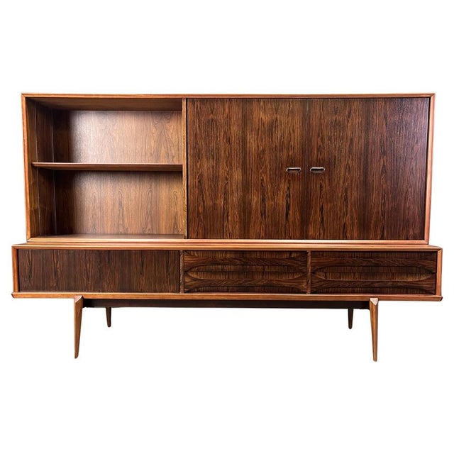 Paola Highboard in Rosewood by Oswald Vermaercke for V-Form, Belgium, 1959 For Sale - Image 15 of 15
