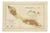 Antique Geological Map of Curaçao in the Dutch Caribbean, 1888 For Sale
