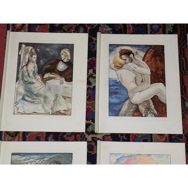 This set of nine (9) ltd. ed. hand colored copperplate engravings by the well listed French artist Mariette Lydis...