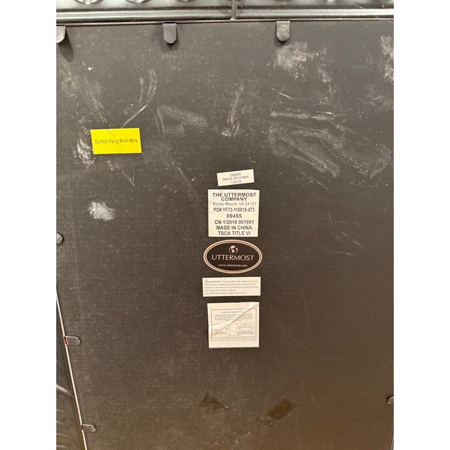 2010s Distressed White Tin Mirror Paint in Annie Sloan Paint For Sale - Image 5 of 12