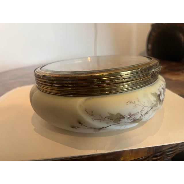 Victorian Era Wave Crest Molded Glass Dresser-Jewelry Box For Sale - Image 6 of 9