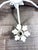 Early 20th Century White 4-Light Tole Chandelier For Sale - Image 4 of 6