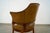 1960’s Mid-Century Modern Leather & Walnut Swivel Armchair For Sale - Image 9 of 12