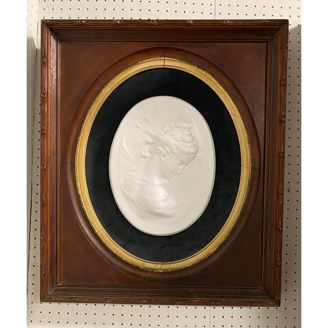 Late 19th Century Antique 19 Century Framed Oversized Taglia/Medallion For Sale - Image 5 of 9