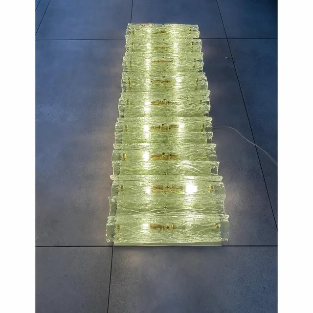 Glass Green Italian Brass Wall Sconce by Simoeng for Simoeng For Sale - Image 7 of 7