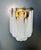 Mid-Century Modern Vintage Opaline Glass Petals Drop Wall Sconces, 1990, Set of 2 For Sale - Image 3 of 18