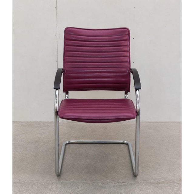 Metal Tubular Cantilever Model S74 FV Chairs by Josef Gorcica for Thonet, 1980s, Set of 6 For Sale - Image 7 of 10