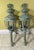 Magnificent Pair of Vintage Solid Brass Eagle-Topped Wall Lanterns For Sale - Image 10 of 17