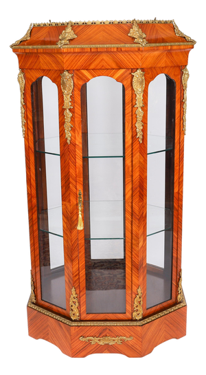 Antique Octagonal Display Cabinet Jardiniere, 1920s