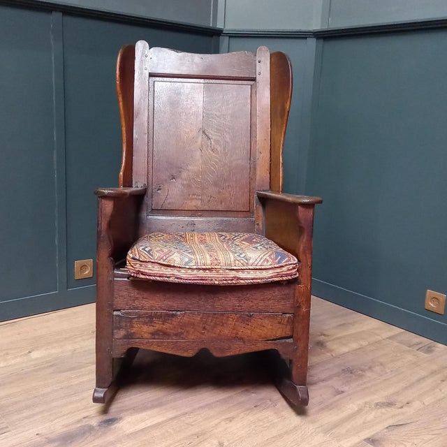Welsh Lambing Rocking Chair, 1750 For Sale - Image 12 of 12