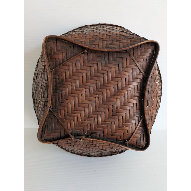 Large Vintage Philippine Tinguian Tribe Labba Basket For Sale In Santa Fe - Image 6 of 8