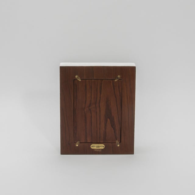 Wood Picture Frame 5x7” in Quilted White Shagreen by R&y Augousti For Sale - Image 7 of 8