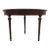 Vintage Sheraton Style Mahogany Demilune Console Table Hall Table For Sale