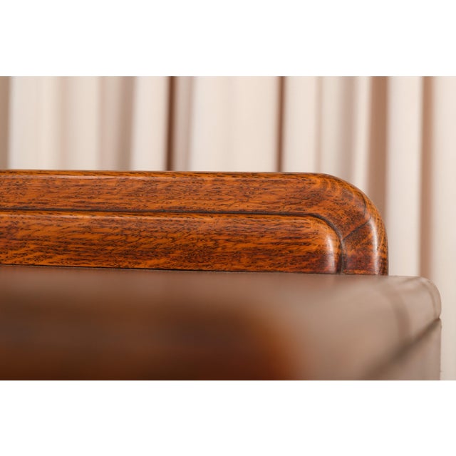 Vintage Art Deco Carved Oak Buffet Sideboard For Sale - Image 9 of 18