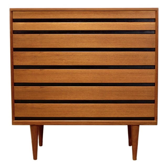 Danish Teak 7 Drawer Dresser, Attributed to Kai Kristiansen for Schou Andersen For Sale