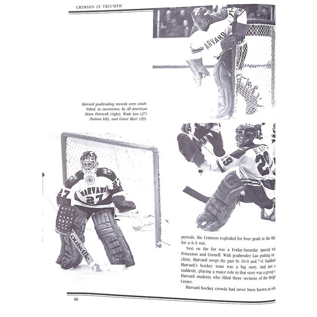 Paper "Crimson in Triumph: A Pictorial History of Harvard Athletics, 1852-1985" 1986 Bertagna, Joe For Sale - Image 7 of 9