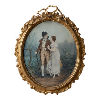 Frederick Hendrik Kaemmerer - Oval Mezzotint, C.1880s For Sale