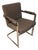 1970s Chrome Cantilever Accent Armchair Mies Van Der Rohe, Milo Baughman Style For Sale